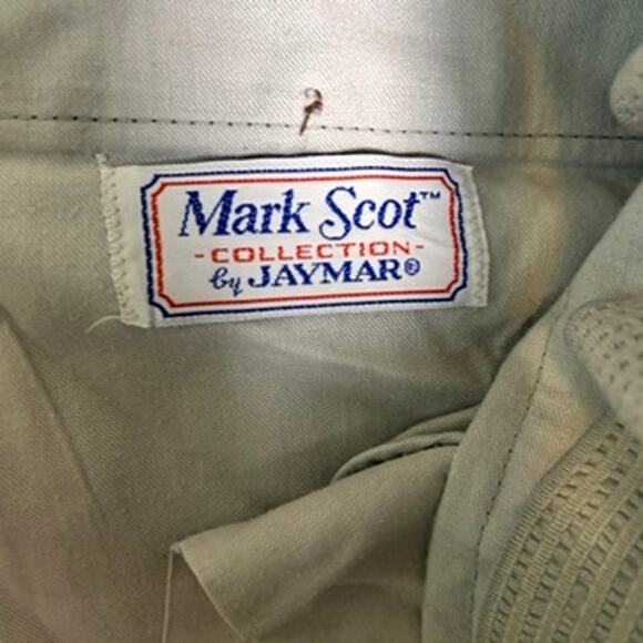 Sansabelt by Jaymar Dress Pants Mens 36 Mark Scot Collection Burgundy Tailored - Picture 3 of 8